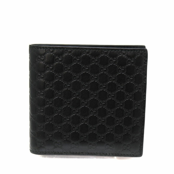 Gucci GG Bifold Wallet Leather Black - Picture 1 of 6
